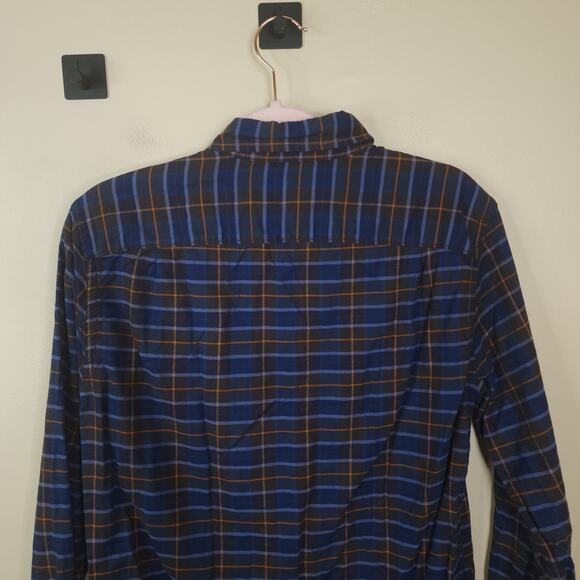 Rye Mens Cotton Slim Fit Button Up Plaid Long Sleeve Shirt Size S Tall - Picture 7 of 11